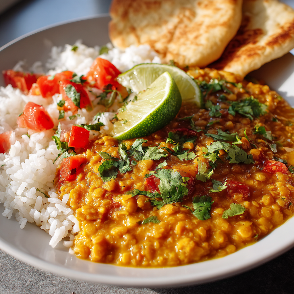 Creamy Lentil Curry with Coconut Milk