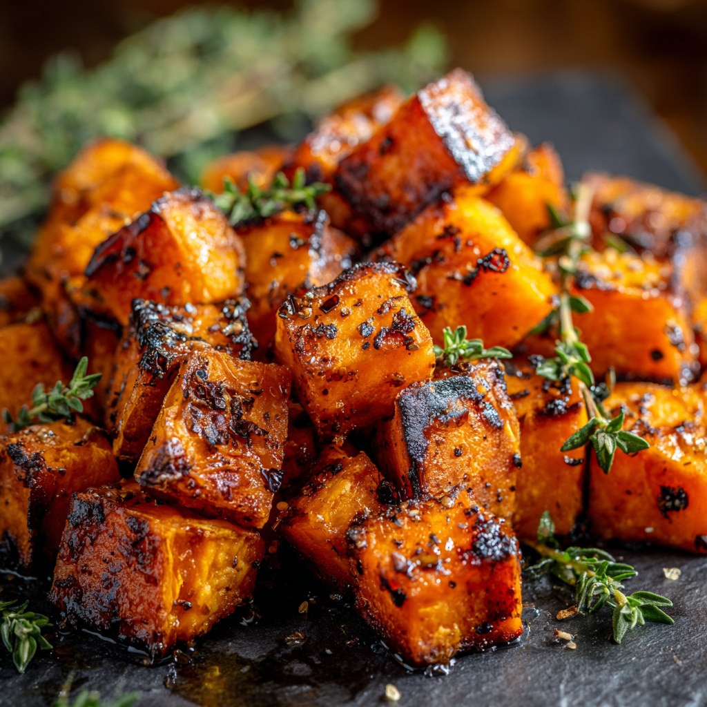 Easy Roasted Sweet Potatoes and Carrots