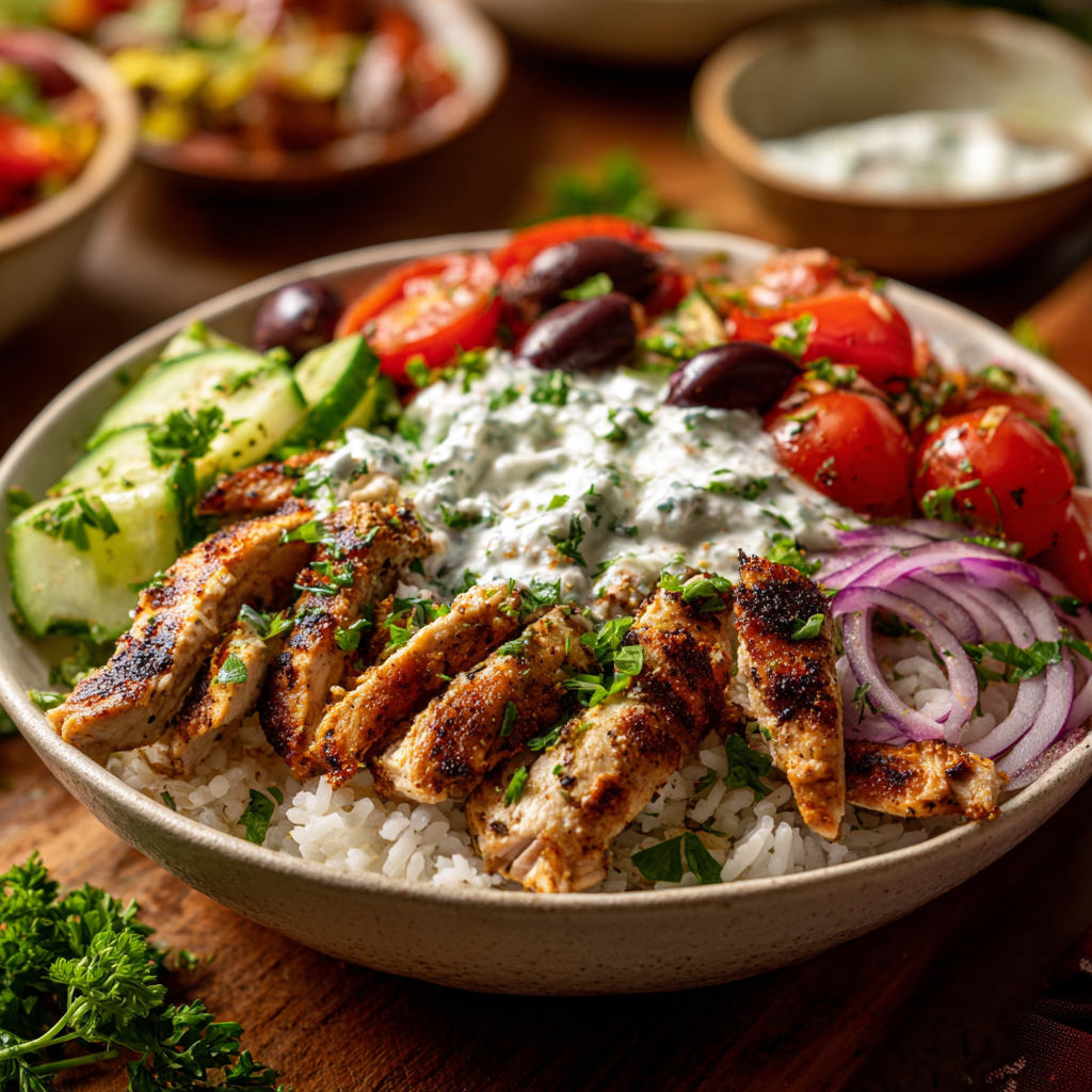 Healthy Greek Chicken Bowls