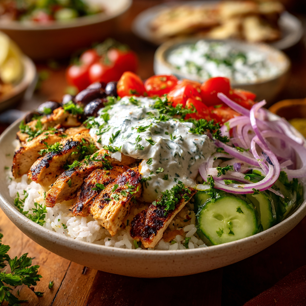 Healthy Greek Chicken Bowls