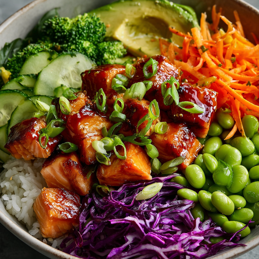 Easy Healthy Teriyaki Salmon Bowl (30-Minutes)