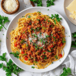 Easy Turkey Bolognese Spaghetti (Healthy & Hearty)