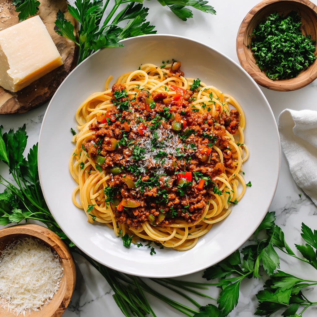 Easy Turkey Bolognese Spaghetti (Healthy & Hearty)