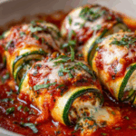 Easy Zucchini Lasagna Roll Ups (Low-Carb)