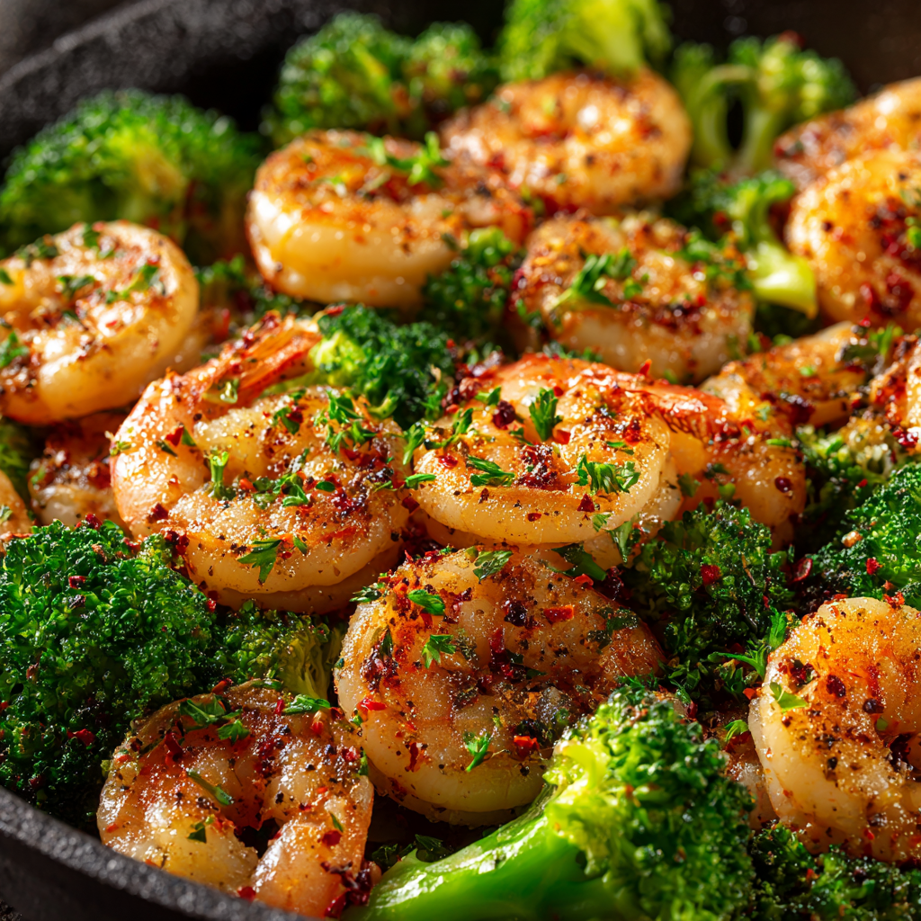 Garlic Butter Shrimp and Broccoli (One-Pan)