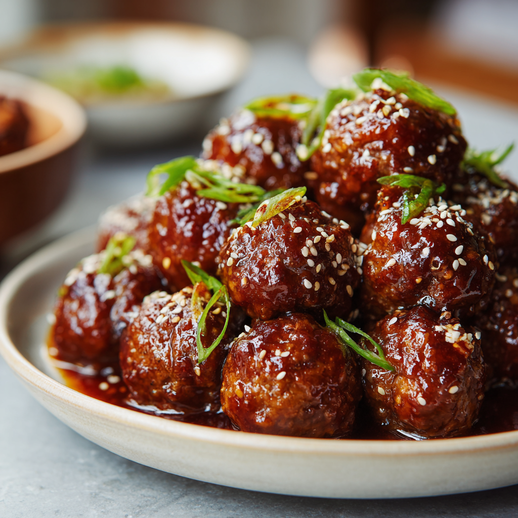 Easy Honey Garlic Turkey Meatballs