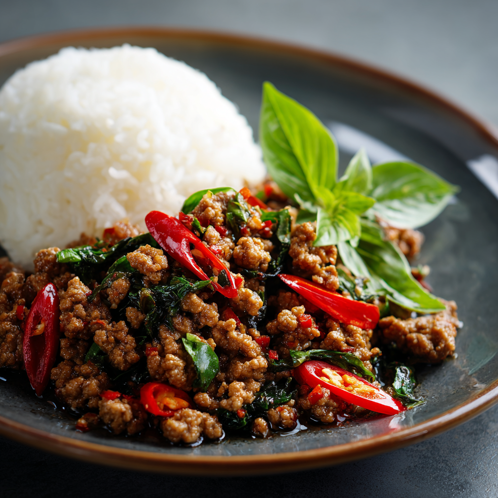 Easy Thai Basil Chicken Recipe (Pad Krapow)