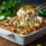 Creamy Jalapeño Popper Chicken Casserole