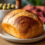 Mediterranean Garlic and Olive Artisan Bread