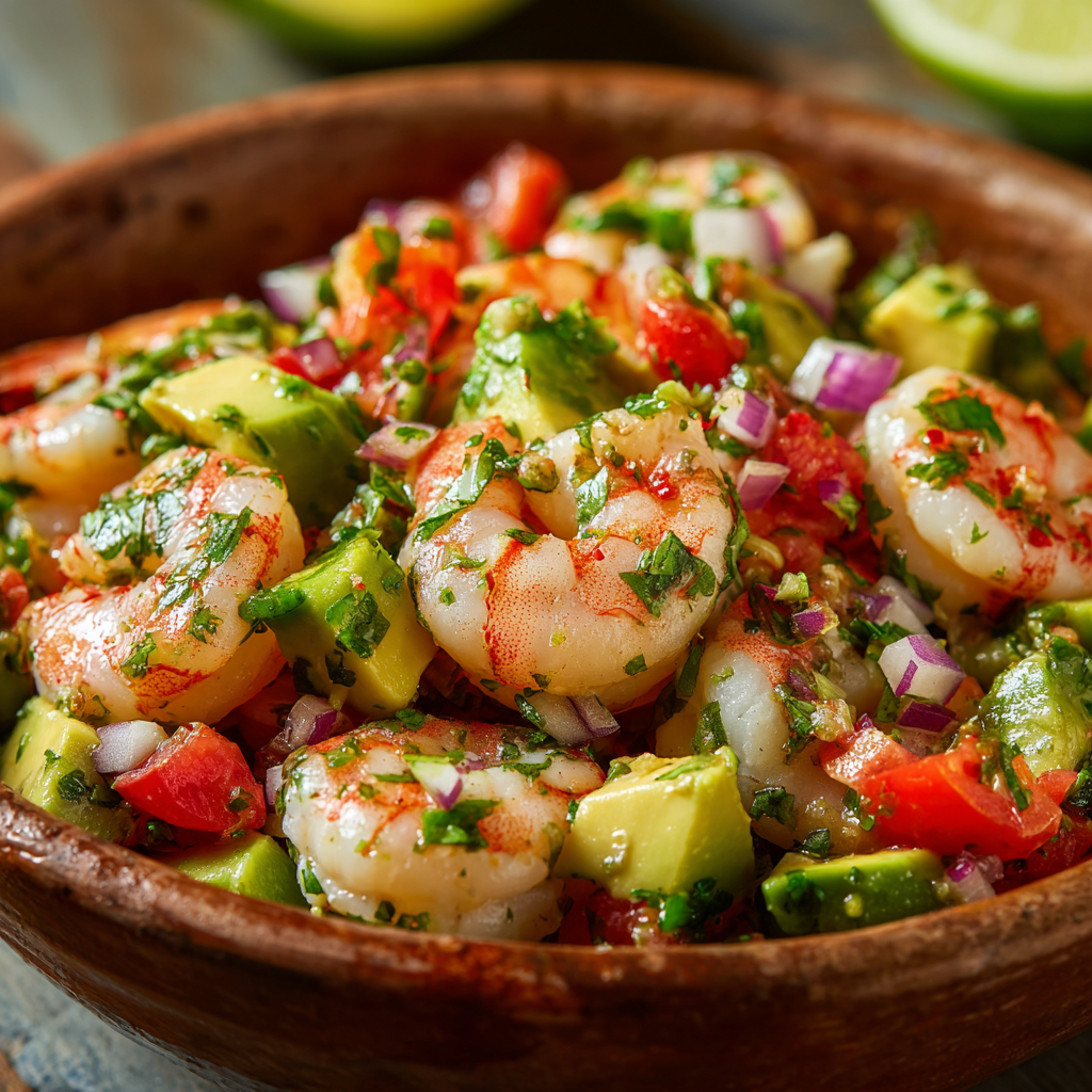 Avocado Salsa Shrimp Salad