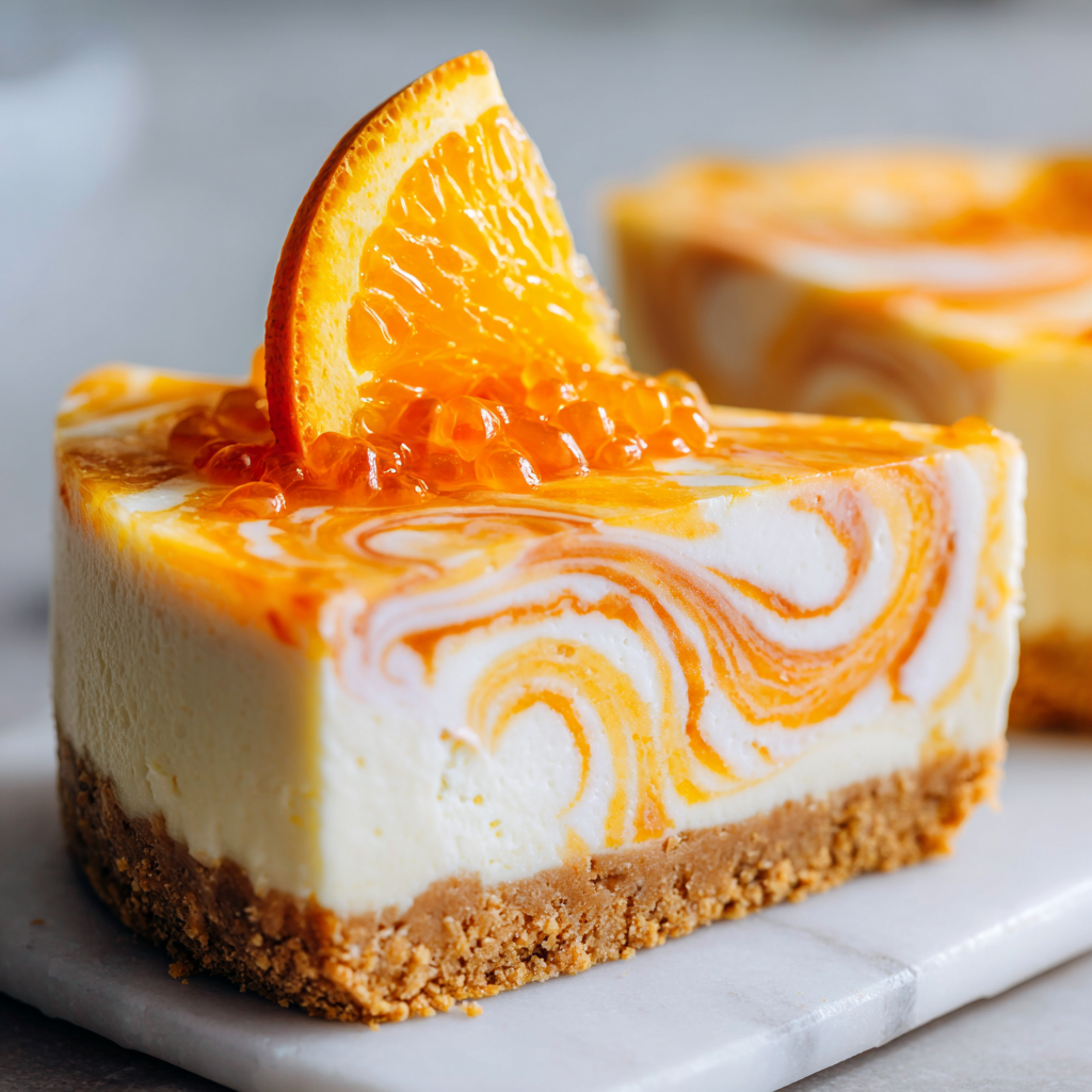 No-Bake Orange Creamsicle Cheesecake