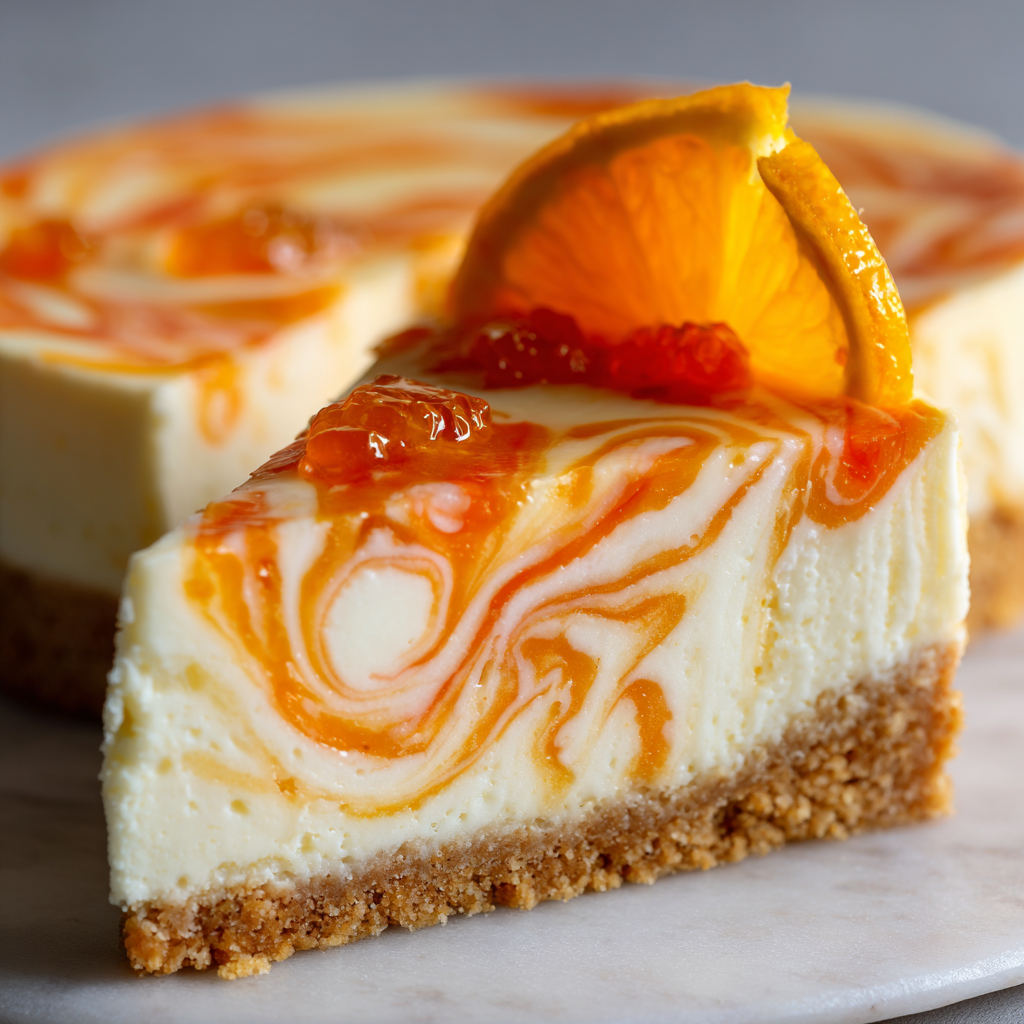 No-Bake Orange Creamsicle Cheesecake