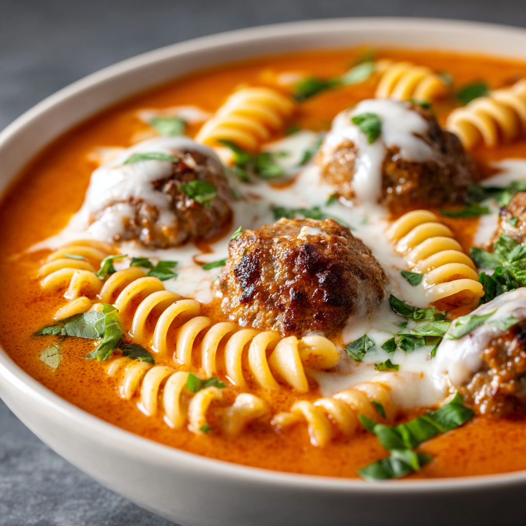 Creamy Italian Meatball Soup