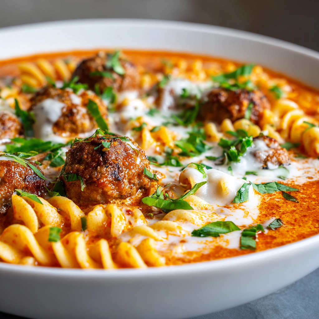 Creamy Italian Meatball Soup