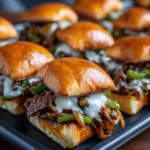 Easy Philly Cheesesteak Sliders