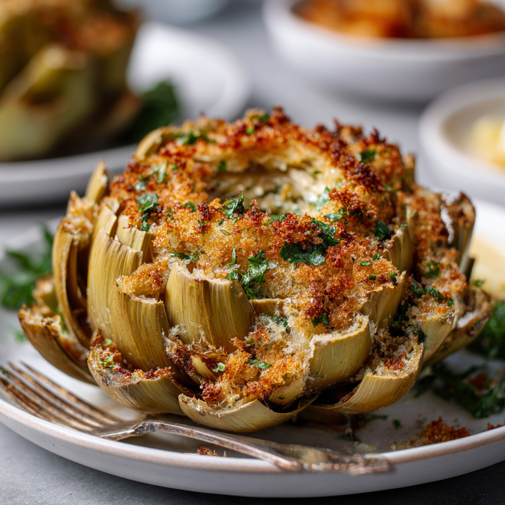 Baked Stuffed Artichoke