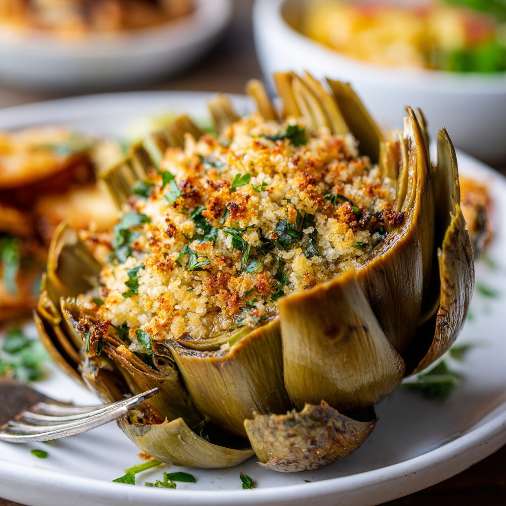 Baked Stuffed Artichoke