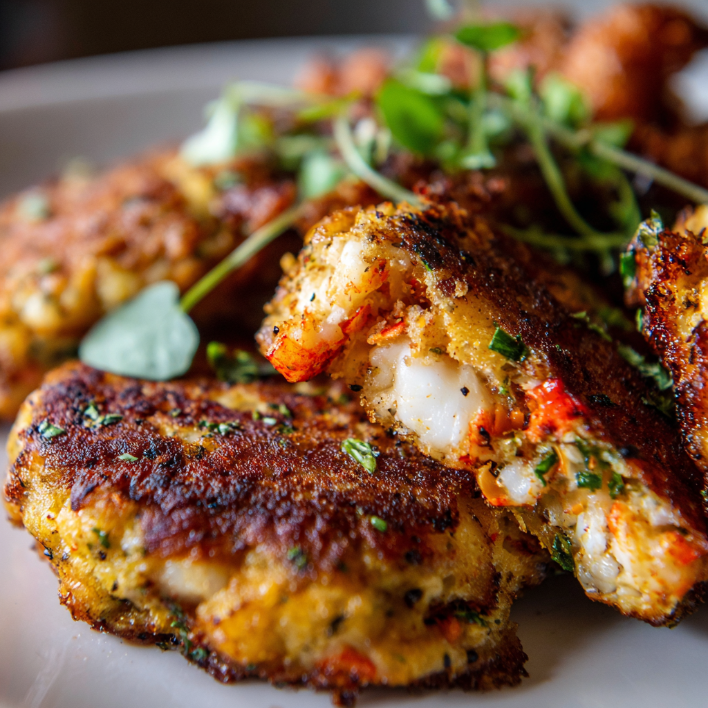 Crab Stuffed Cheddar Bay Biscuits with Lemon Butter