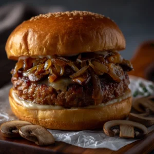 Gorgonzola Stuffed Burgers Recipe