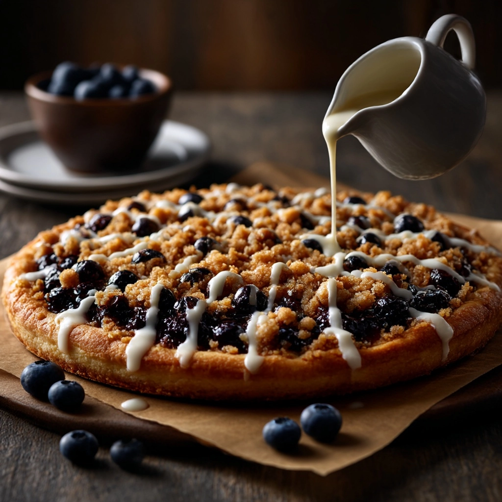 Blueberry Dessert Pizza Recipe - Recipe Image