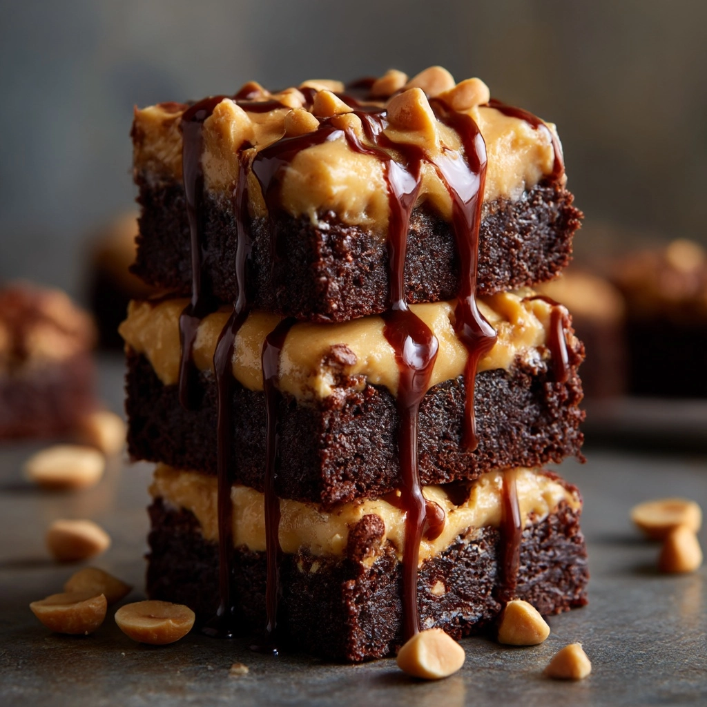 Peanut Butter Mousse Brownies Recipe