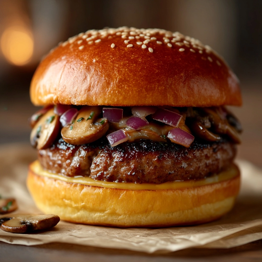 Gorgonzola Stuffed Burgers Recipe - Recipe Image