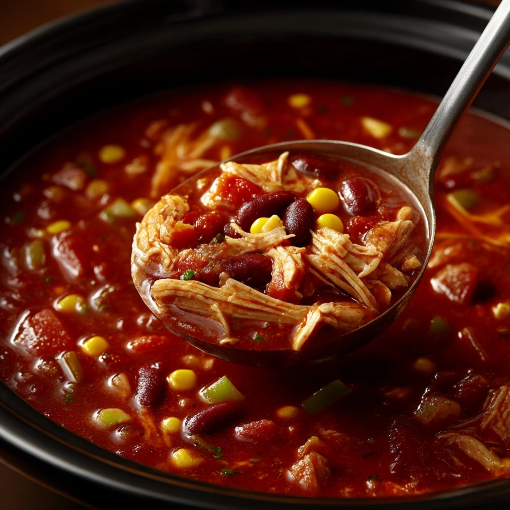 Slow Cooker Chicken Chili Recipe - Recipe Image