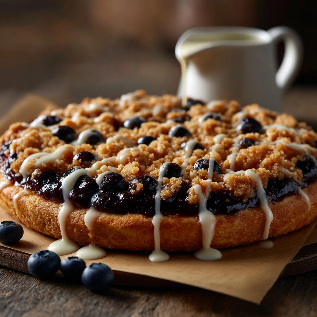 Blueberry Dessert Pizza Recipe - Recipe Image