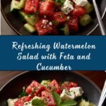 Watermelon Salad with Feta and Cucumber Recipe