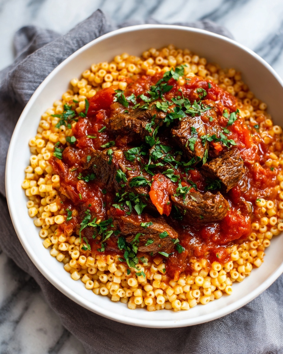 Beef Giouvetsi: A Traditional Greek Beef and Orzo Stew Recipe - Recipe Image