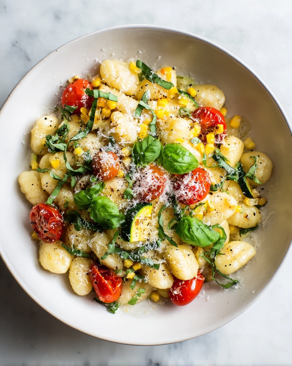 Summer Cavatelli with Corn, Tomatoes, and Zucchini Recipe - Recipe Image