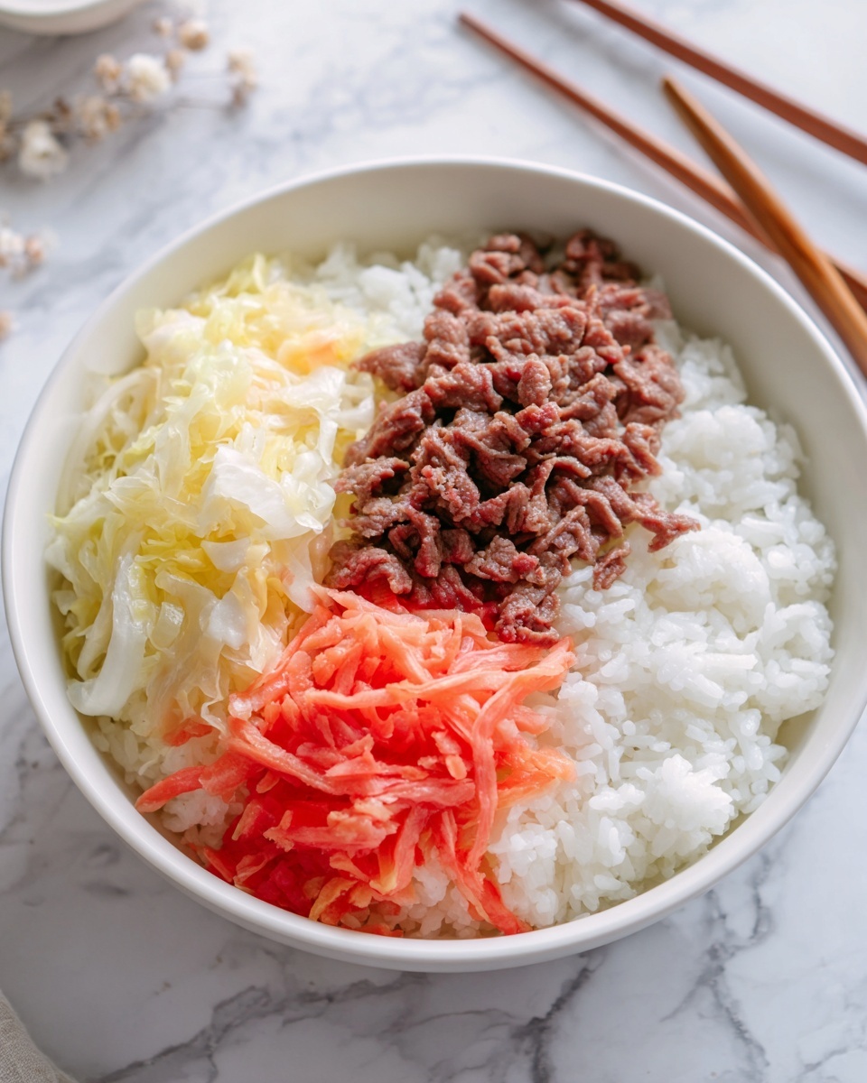 Gyudon Japanese Beef Bowl Recipe - Recipe Image