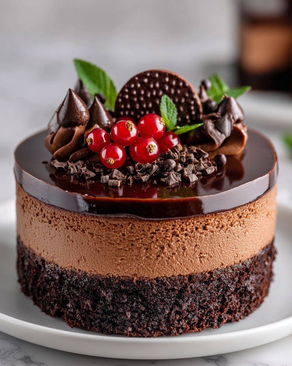 No-Bake German Chocolate Cheesecake Recipe - Recipe Image