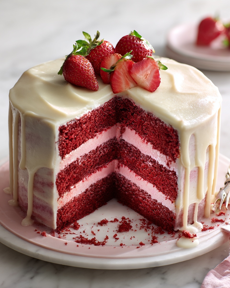 Strawberry Lemonade Cake Recipe - Recipe Image