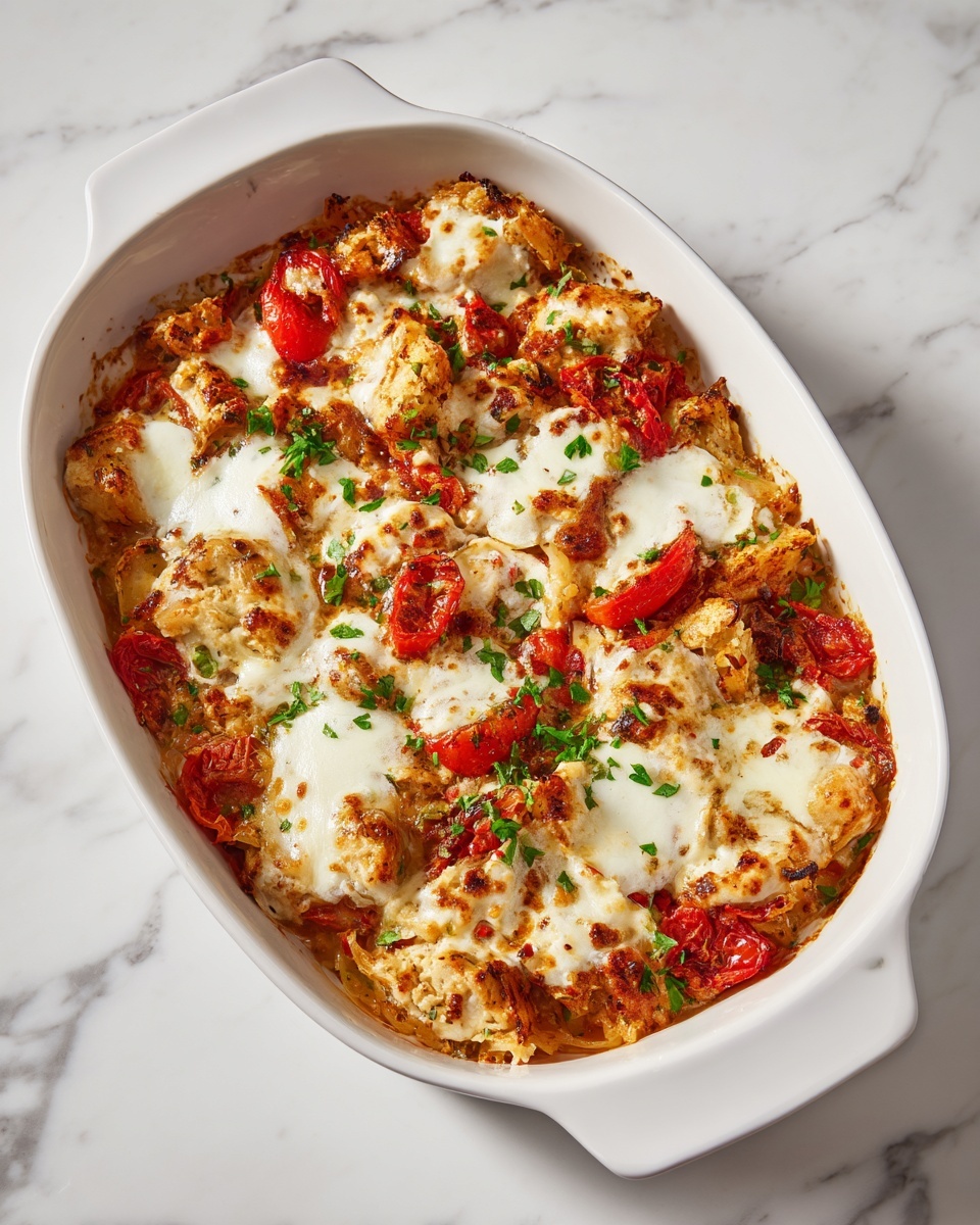 Bruschetta Chicken Casserole Recipe - Recipe Image