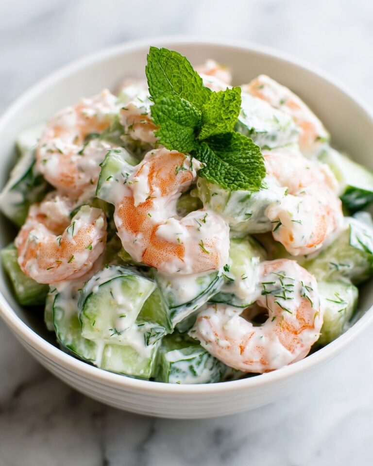 Creamy Cucumber Shrimp Salad Recipe