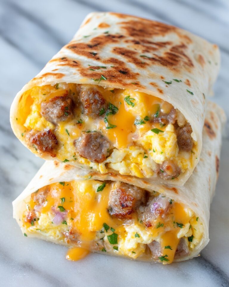 Sausage Scramble Breakfast Burritos & Savory Beef Scramble Wrap Recipe