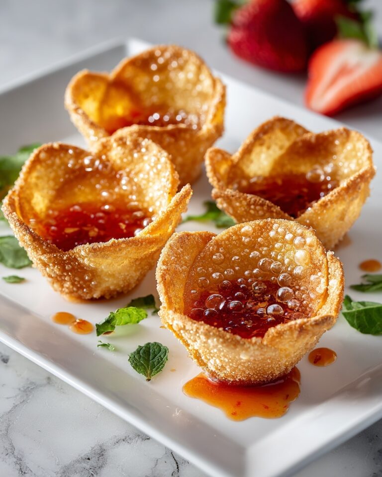 Deep-Fried Strawberry Cheesecake Wonton Bites Recipe