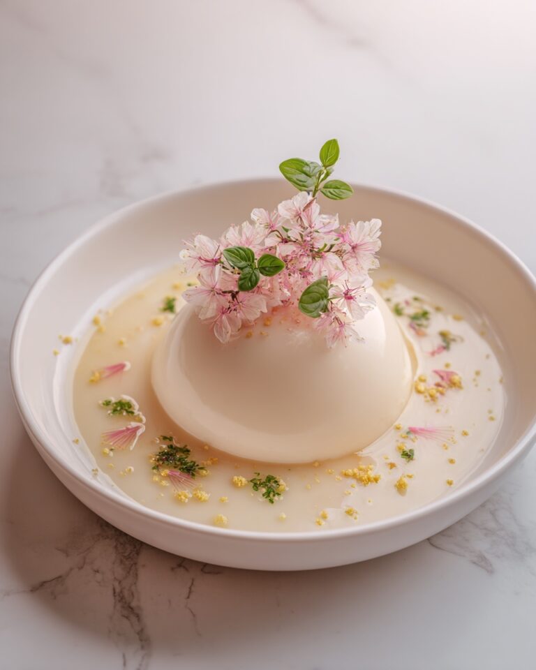 Litchi Rose Panna Cotta Recipe