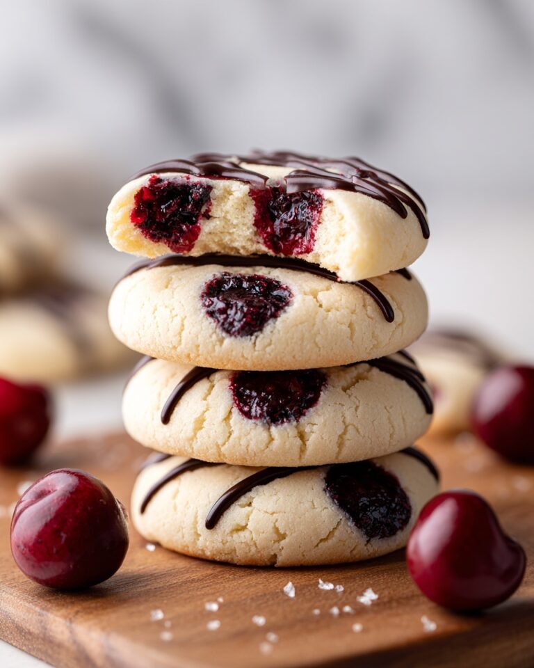 White Chocolate Cherry Shortbread Cookies Recipe