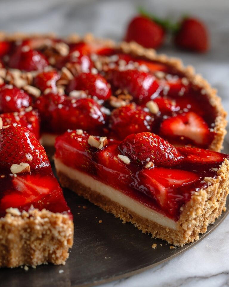 Fresh Strawberry Pie with a Pretzel-Pecan Crust Recipe