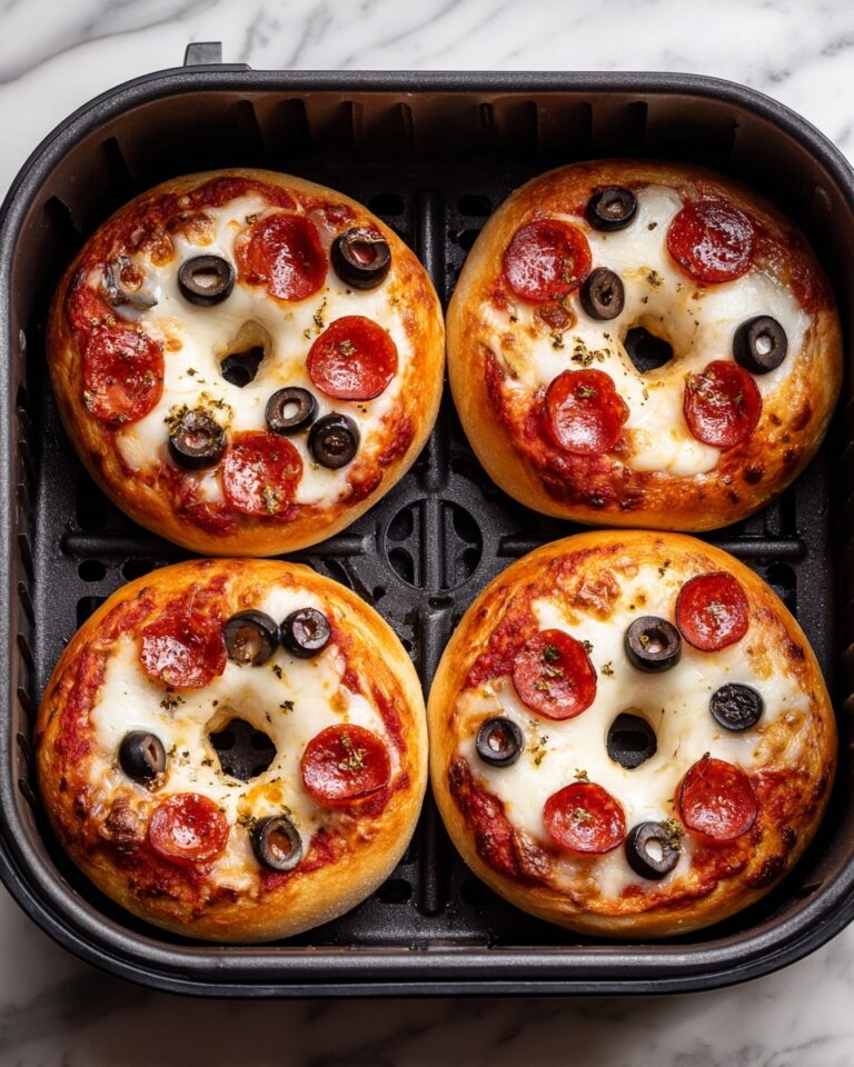 Air Fryer Pizza Bagels Recipe