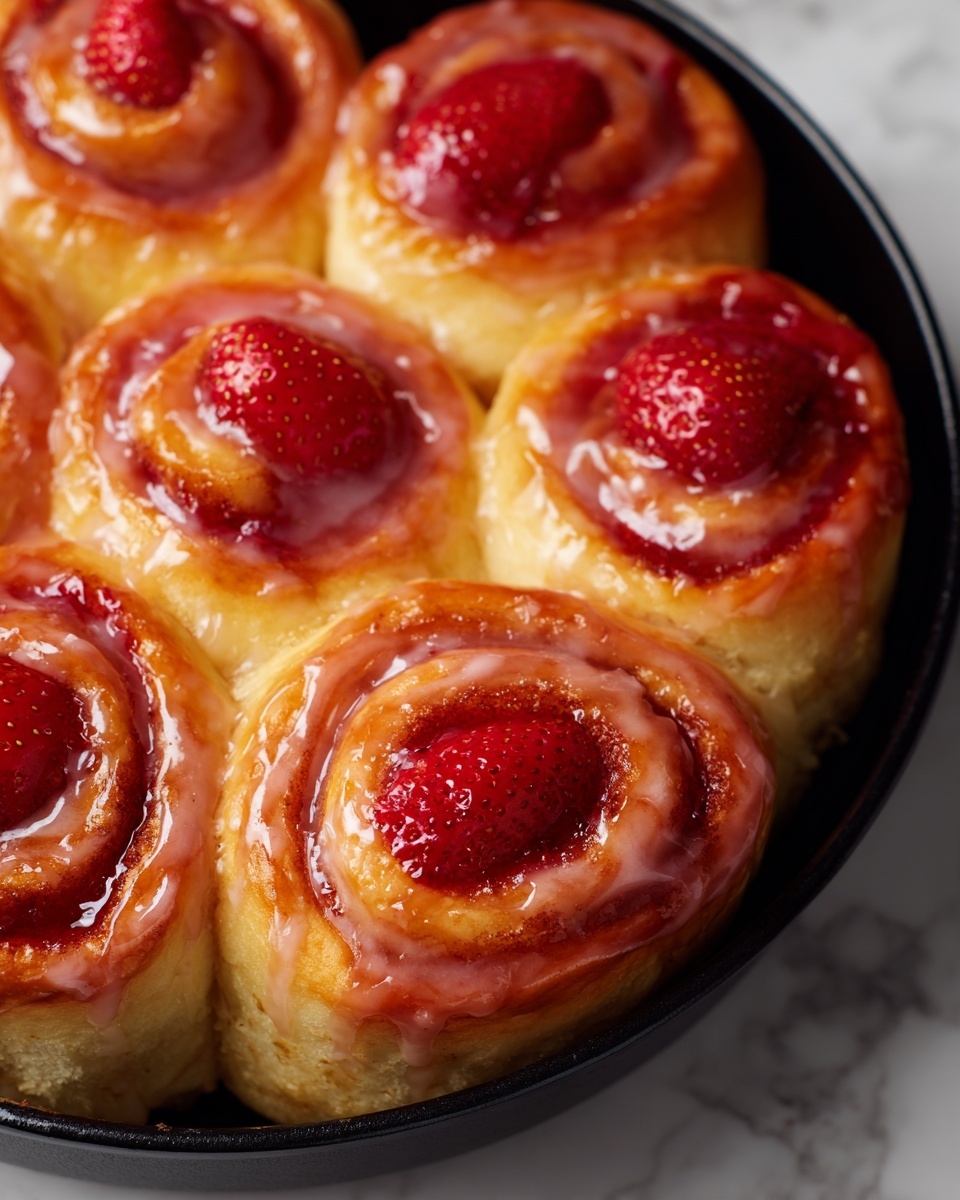 Strawberry Cinnamon Rolls Recipe - Recipe Image