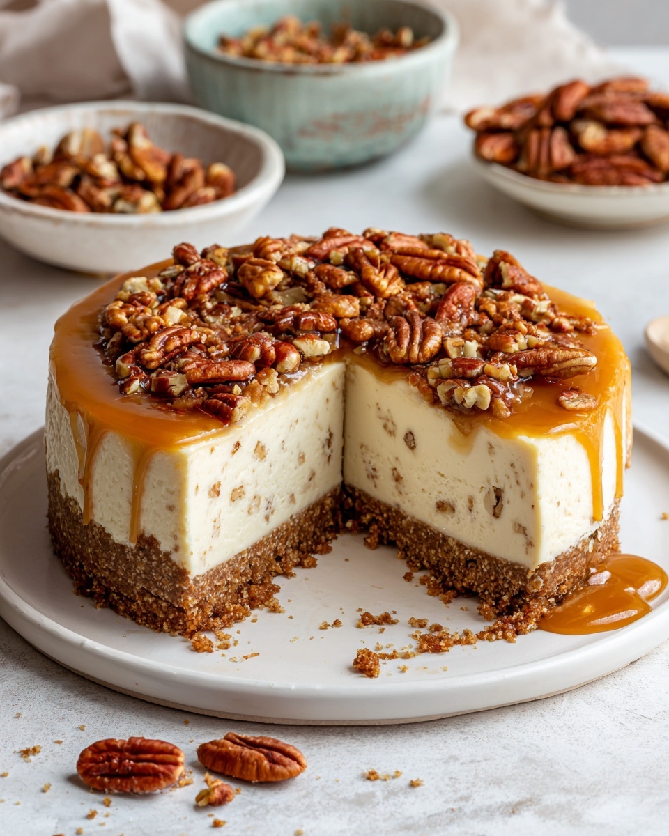 Butter Pecan Cheesecake Recipe - Recipe Image