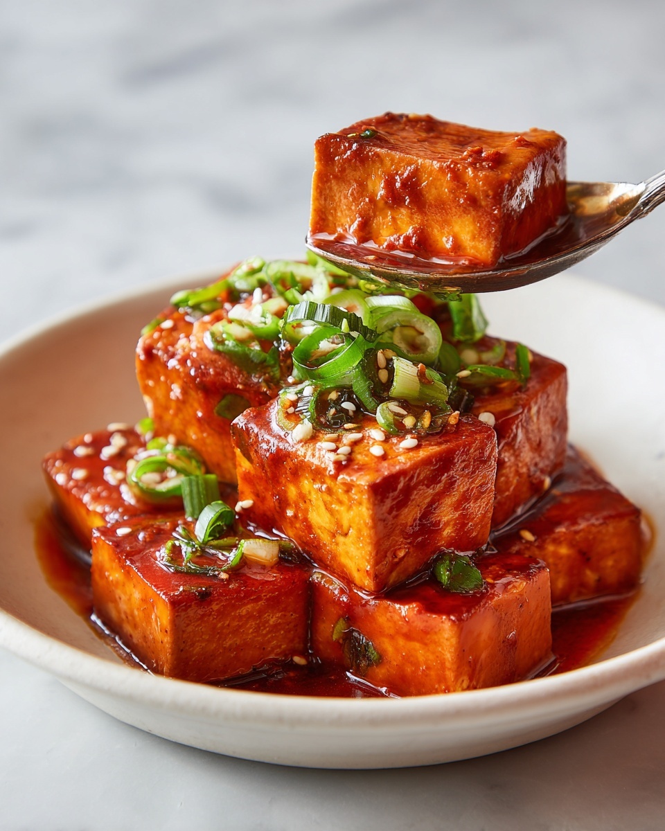 Korean Braised Tofu Recipe - Recipe Image
