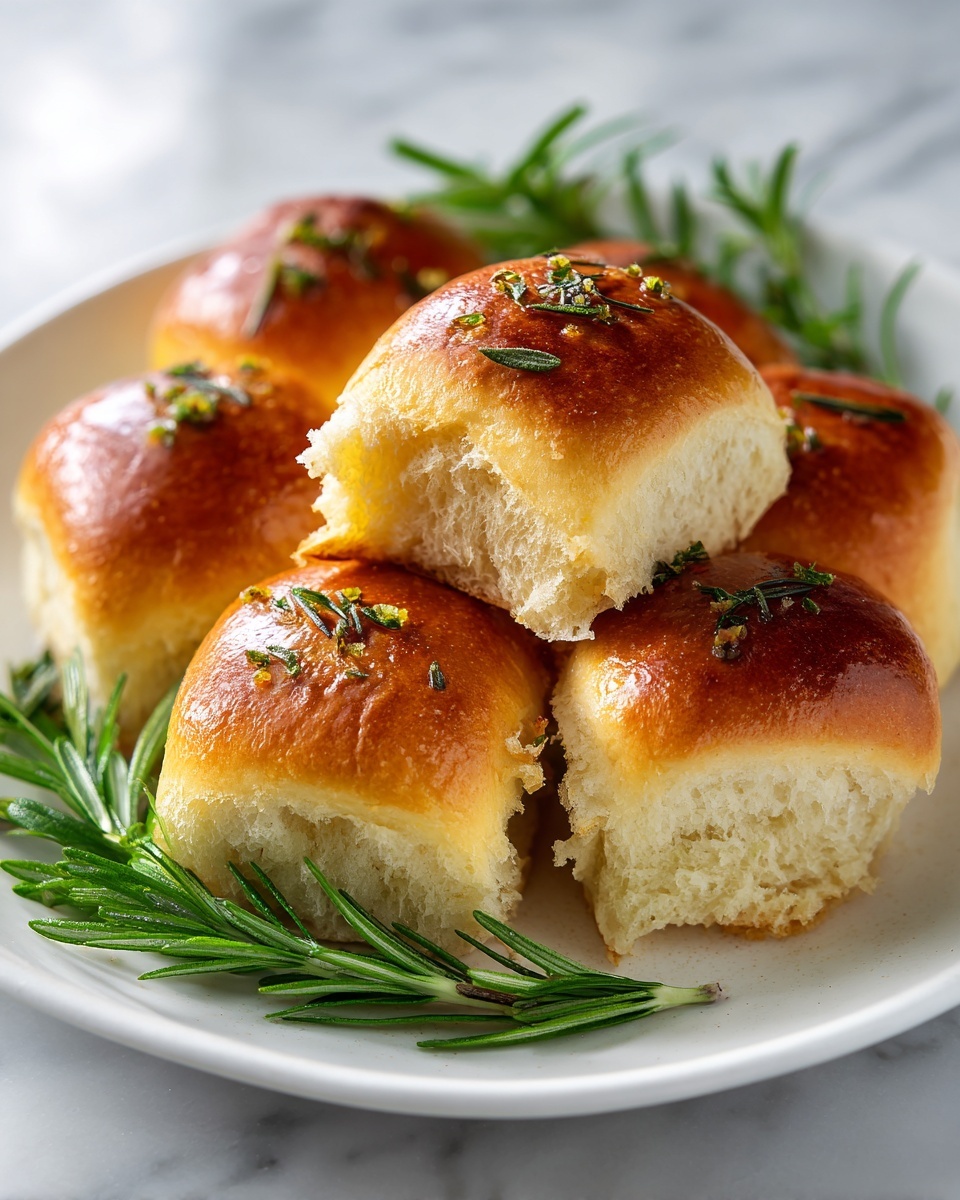 Grandma’s Rosemary Dinner Rolls Recipe - Recipe Image