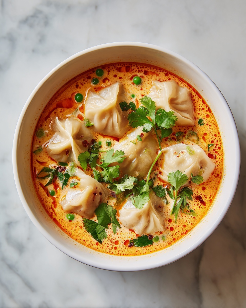 Thai Red Curry Dumpling Soup Recipe - Recipe Image
