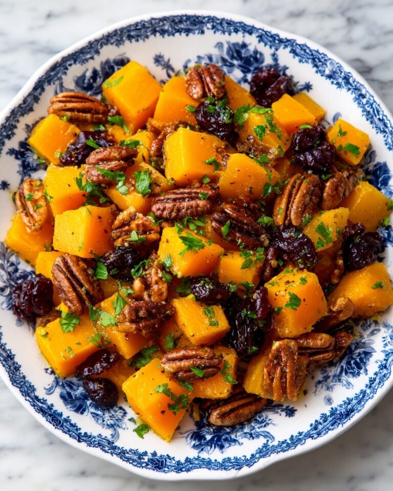 Roasted Butternut Squash with Cranberries and Pecans Recipe