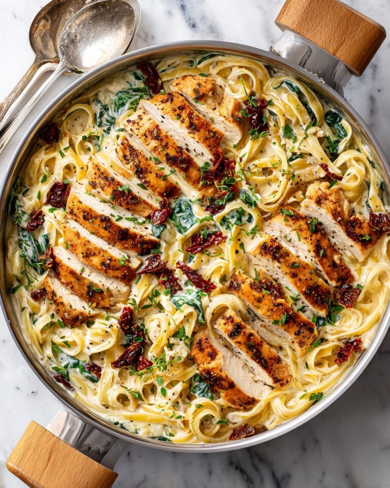 Creamy Chicken Pasta with Spinach and Sun-Dried Tomatoes Recipe