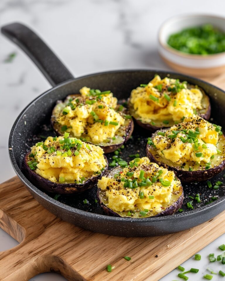 Scrambled Eggs with Grated Potato and Chives Recipe